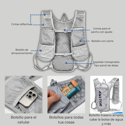 Chaleco con Bolsillos + Bolsa de Agua
