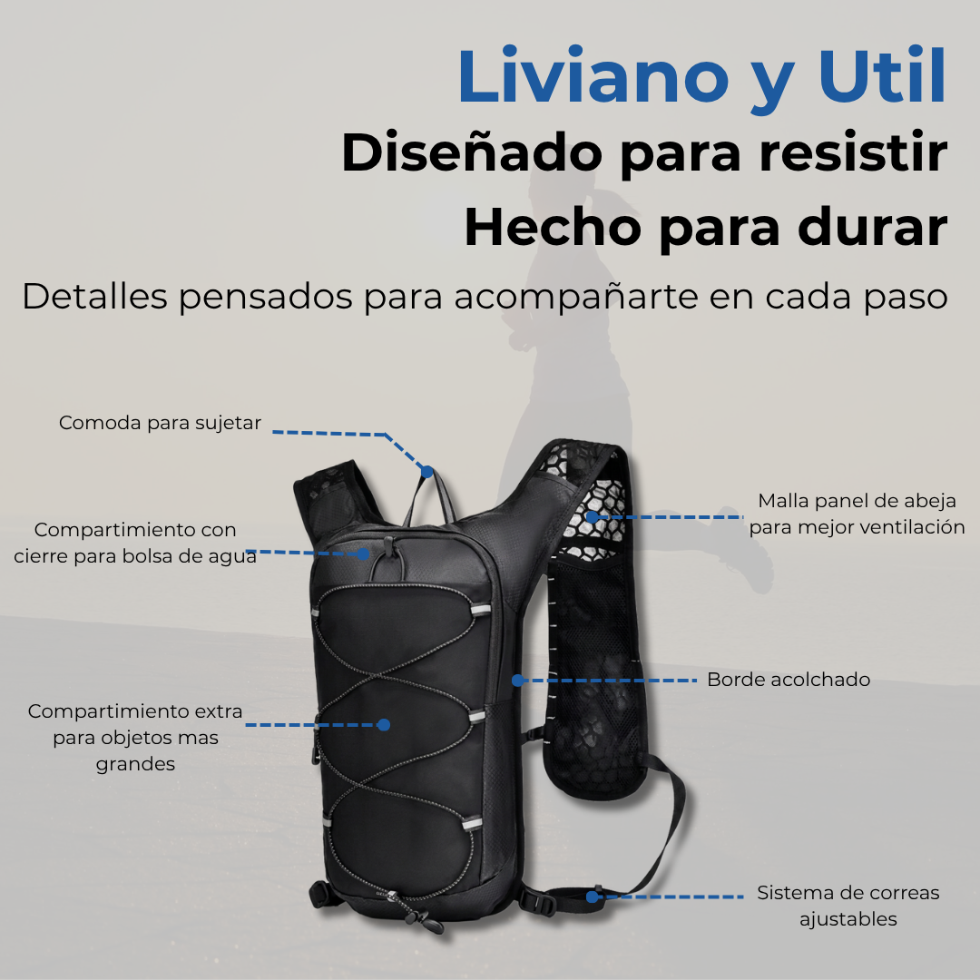 Chaleco con Bolsillos + Bolsa de Agua