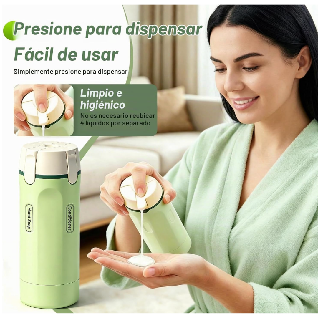 Dispensador de Viaje 4 en 1